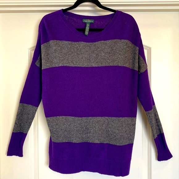 Lauren Ralph Lauren Cashmere blend Sweater  Womens S Oversized Cozy old money - Picture 1 of 6